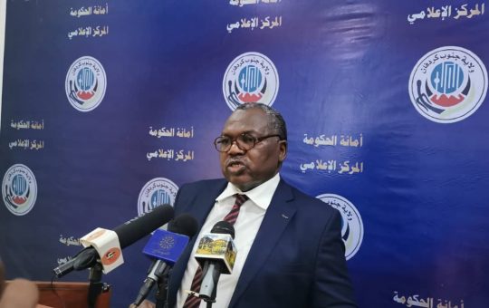 السودان – “الفضاء نيوز”:  ولايات :  *”والى جنوب كردفان”: إتفاق البرهان وسلفاكير يقود لحل مشكلة الولاية الإنسانية والسياسية*