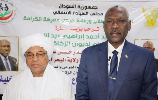 السودان – “الفضاء نيوز”:  *منسوبو الزكاه يتبرعون بمرتب يوم واحد لجرحي العمليات* 