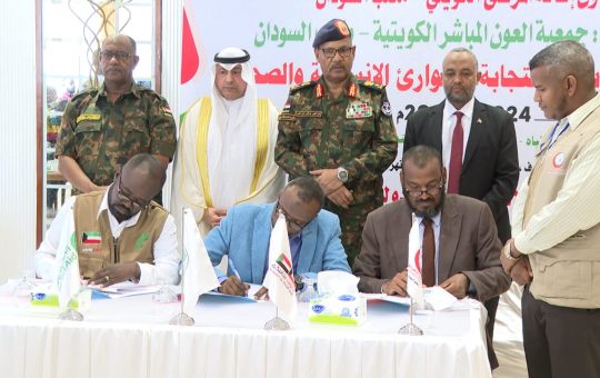 السودان – “الفضاء نيوز”:  *”جابر” يدشن مشاريع الإستجابة للطوارئ الإنسانية والصحية* 