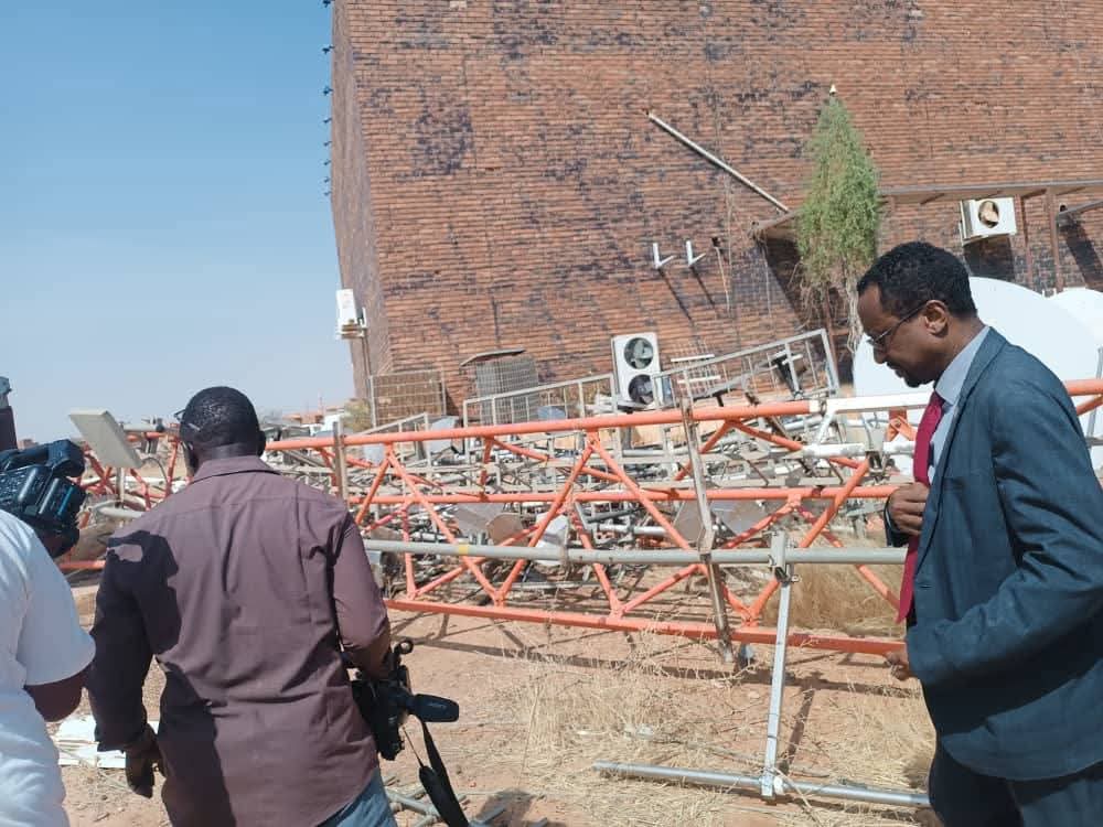 السودان – “الفضاء نيوز”: *”الأعيسر” يقف على حجم الدمار بالهيئة العامة السودانية للبث الإذاعي والتلفزيوني* 