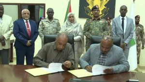 السودان – “الفضاء نيوز”:  *”بتكلفة (11) مليون دولار -“جابر” يشهد توقيع عقد صيانة كبري الحلفايا خلال 9 أشهر*