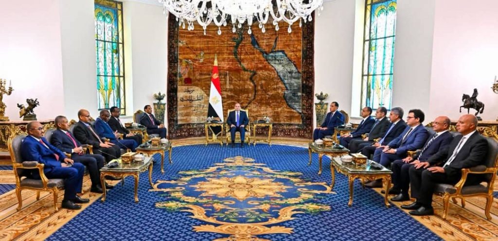 السودان – “الفضاء نيوز”: الرئيس المصري عبدالفتاح السيسي يستقبل رئيس الوزراء د. كامل إدريس 