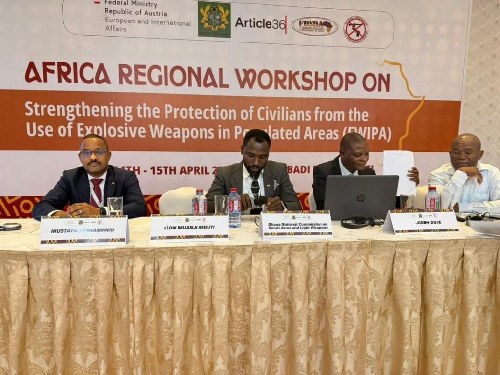 السودان يشارك في ورشة أفريقية بغانا حول حماية المدنيين من الأسلحة المتفجرة   