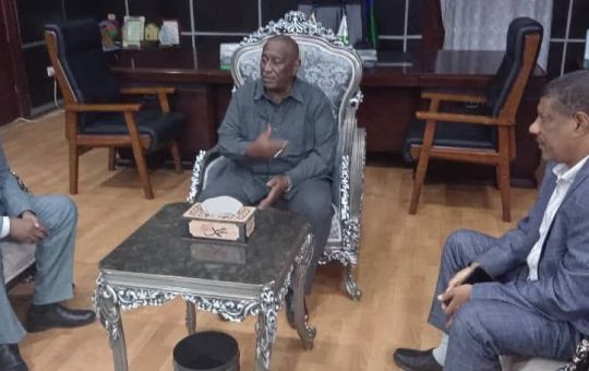 السودان – “الفضاء نيوز”: *والي الجزيرة يلتقي مدير جهاز المخابرات العامة بالولاية*   