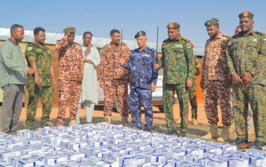 السودان – “الفضاء نيوز”: *الخلية الأمنية المشتركة بشندي تضبط اكثر من 256 ألف حبة مخدرة*