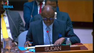 السودان – “الفضاء نيوز”: *مندوب السودان بالأمم المتحدة يفند مزاعم استخدام السلاح الكيميائي ويطالب مجلس الأمن بوقف التدخلات الأجنبية*