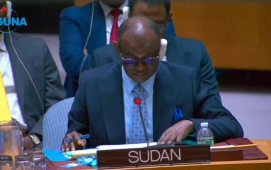 السودان – “الفضاء نيوز”: *مندوب السودان بالأمم المتحدة يفند مزاعم استخدام السلاح الكيميائي ويطالب مجلس الأمن بوقف التدخلات الأجنبية*