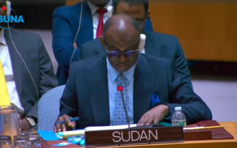 السودان – “الفضاء نيوز”: *مندوب السودان بالأمم المتحدة يفند مزاعم استخدام السلاح الكيميائي ويطالب مجلس الأمن بوقف التدخلات الأجنبية*